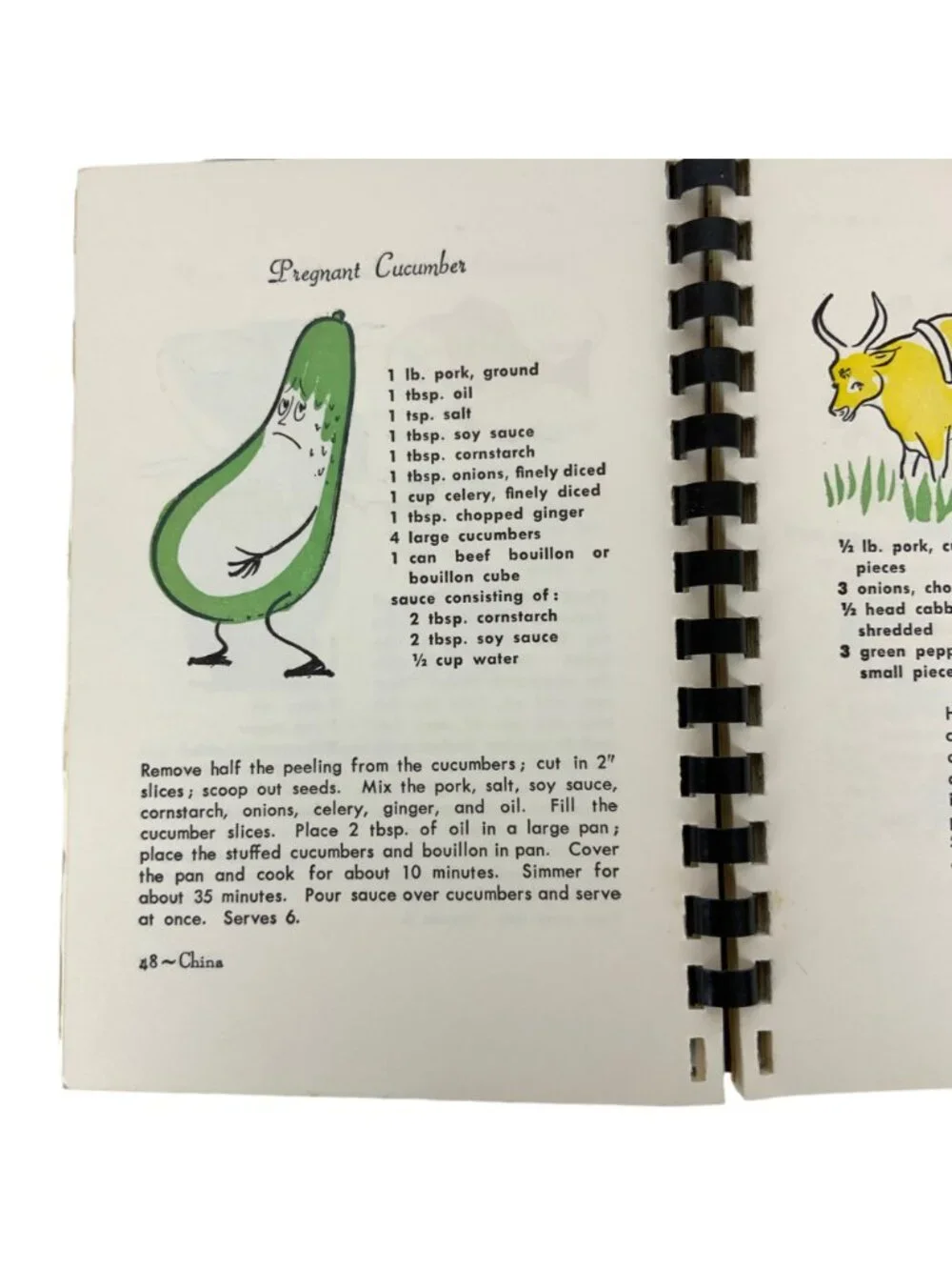 Recipes From The East by Irma Walker Ross Asian Cooking Spiral Bound 1971